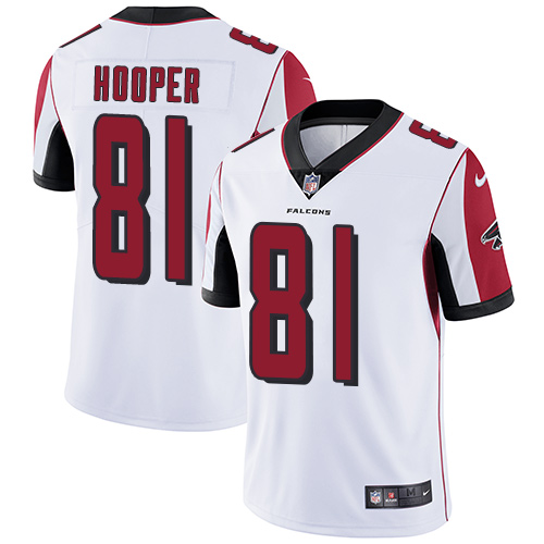 2019 men Atlanta Falcons #81 Hooper white Nike Vapor Untouchable Limited NFL Jersey->atlanta falcons->NFL Jersey